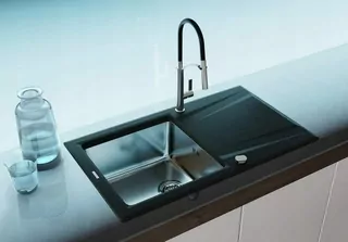 Kuchynský drez - Umývadlo Deante Prime GRANITE BLACK ZSR G113