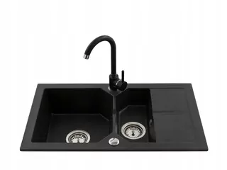 Kuchynský drez - Granite Sink + Batéria + SIPHON_6 FARBY