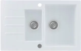 Drez na umývanie riadu Kernau KGS A 6079 1,5B1D Pure White