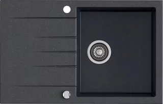 Kuchynský drez - Kernau KGS V 45 A 1B1D čierna metalíza SINK