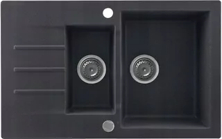 Drez na umývanie riadu Kernau KGS A 6079 1,5B1D BLACK METALLIC