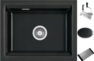 Keramický drez Systemceram Kara 50 U Nero