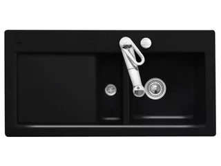 Villeroy & Boch Vstavaný drez Subway 60 6712 02 J0 Chromit s automatickým uzáverom