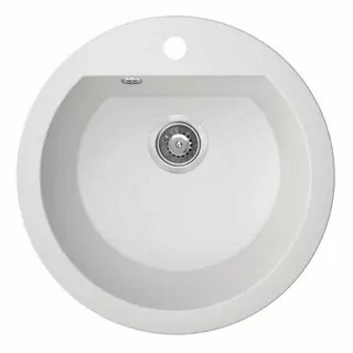 Drez z bieleho mramoru 1-komorový DAFNE Ø510mm SBD_680T