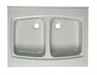 Dvojkomorový drez 60 × 80