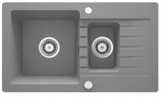 Kuchynský drez - GRANITE DOPLES DEAPTTE ZORBA ZQZ S513 GRAY