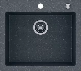 Žulové umývadlo jednokomorový KERNAU KGS H 60 1B GRAPHITE