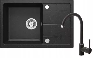 Kuchynský drez - GRANITE DOPH GRAPHITE 44X67 DEAP BATTERY