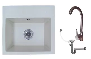 Kuchynský drez - Umývadlo Small 1-Chamber + Chrome Battery + Siphon