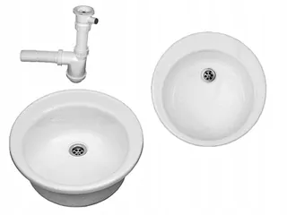 Akrylátový drez POLIMAT 48 cm + sifón