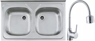 Oceľový drez ALVEUS PRIMAL 40 dekor 50 × 80