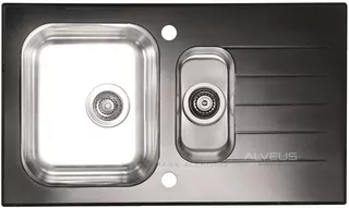 Sklenený drez čierny GLASSIX 20 ALVEUS drez