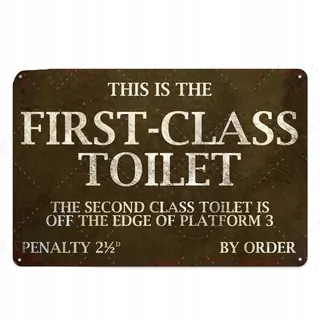 WC štít Vintage plechové plechy na