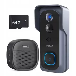 Bezdrôtový zvoníkový videokamerový interphone 2K 64GB