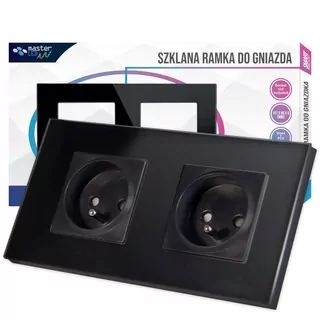 Zvládnutá čierna nástenná zásuvka