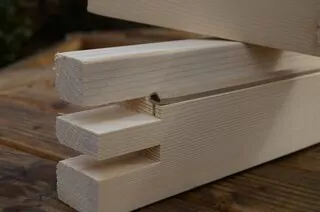 Zárubňa Pravý nosník Pevné Natur-Drew 90 - 90 mm svetlé drevo