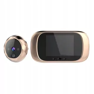 DD1 2,8 palcový digitálny nočný pohľad LCD zvonček s hľadáčikmi zlatý