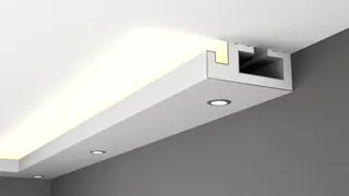 halogénový rímsa, zavesený strop, LED, GU10A