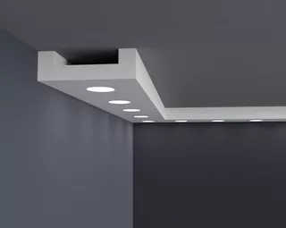 Halogénový a strop stropný strop 140 × 80 GZAMS LED