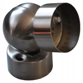 Spojka zábradlia PVC gombík okrúhly 50 mm 90° matný