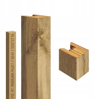 Dekoračná lamela Golddoor L-2800x40x29-DW prírodný dub Wotan MDF doska 2,9 x 275 cm