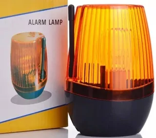 Univerzálne signalizačné a výstražné svetlo pre brány s anténou a žiarovkou 230 V 25 W.