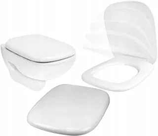 WC sedadlo Hydroera KOŁO STYLE, biely duroplast