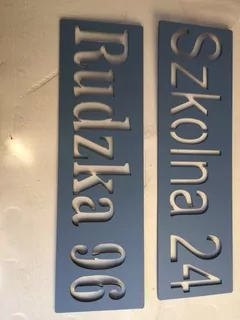 Číslo na dom - Názov názvu ulice doma Rôzne rozmery 400 × 150mm