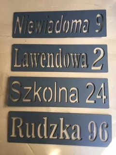 Číslo na dom - Číslo názvu ulice doma Rôzne rozmery 500 × 150mm