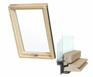 Strešné okno - Strešné okno 3 hriadeľ 78x140 AAY + golier