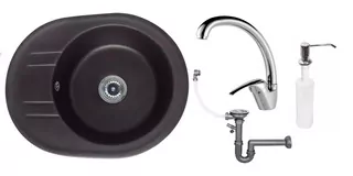 Žula drevík 1 komorový s odpadu + baterie medio chrom