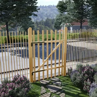 VidaXL Hazelwood Garden Gate