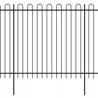 Vidaxl Palisade plot s oblúkom, oceľou