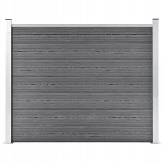 Vidaxl plotový panel s WPC, 180 × 146 cm, sivá