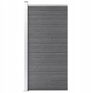 Vidaxl plotový panel s WPC, 95 × 186 cm, sivá