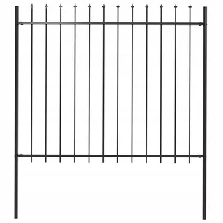 Vidaxl plotový panel s jaskyňami, oceľou, 1,7 x
