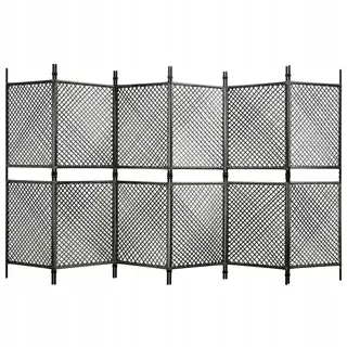Vidaxl plotový panel Polirattan, 3,6 × 2