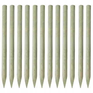 Vidaxl Sharped Fencing Posts 12 ks