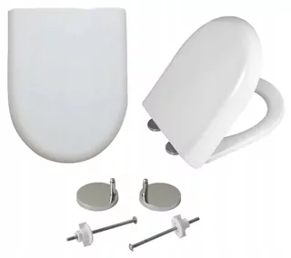 WC sedadlo Estiva OVAL, biely duroplast