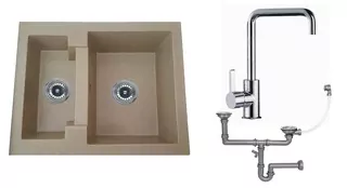 Žula drevík 1,5 komóry bez odpadu + baterie arga chrom +