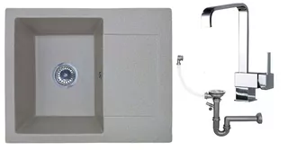 Žula drevík 1 komorárny s odpadu + baterie cubic chrom +