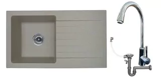 Žula drevík 1 komorárny s odpadu + baterie telo chrom +