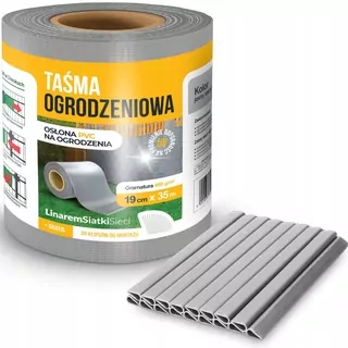 Plotová páska s drátom z drátenej siete v kotúči 19cm x 35mb