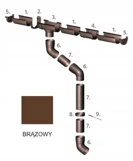 Odkvap Izabella 90 mm hnedý